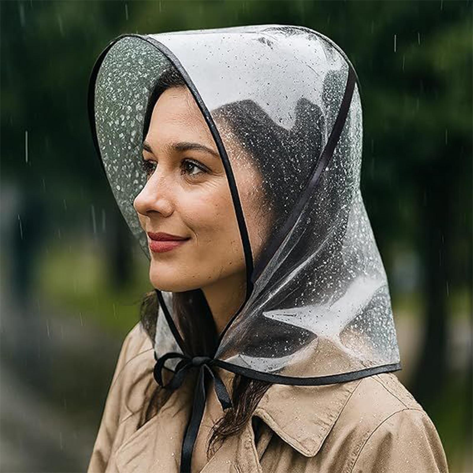 Reusable Transparent Rain Hat  - огляд і ціна Gardening Tools Store
