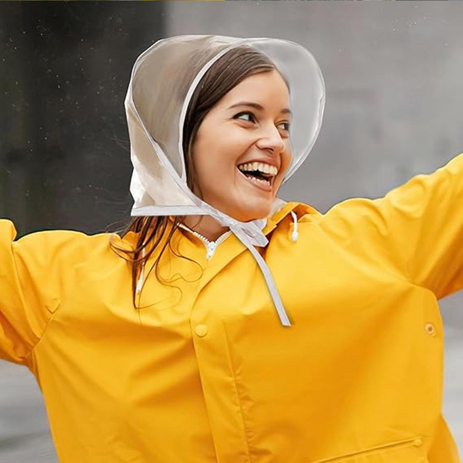 Reusable Transparent Rain Hat  - огляд і ціна Gardening Tools Store