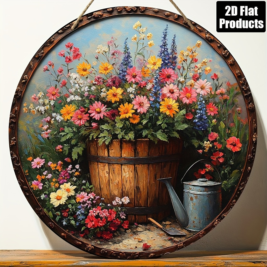 2D Flat, 1pc, Round Wooden Dec - огляд і ціна Gardening Tools Store