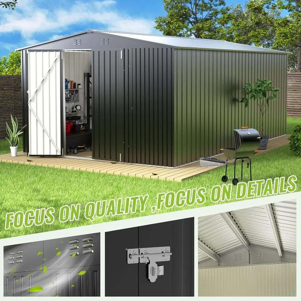 Durable Metal Outdoor Storage  - огляд і ціна Gardening Tools In