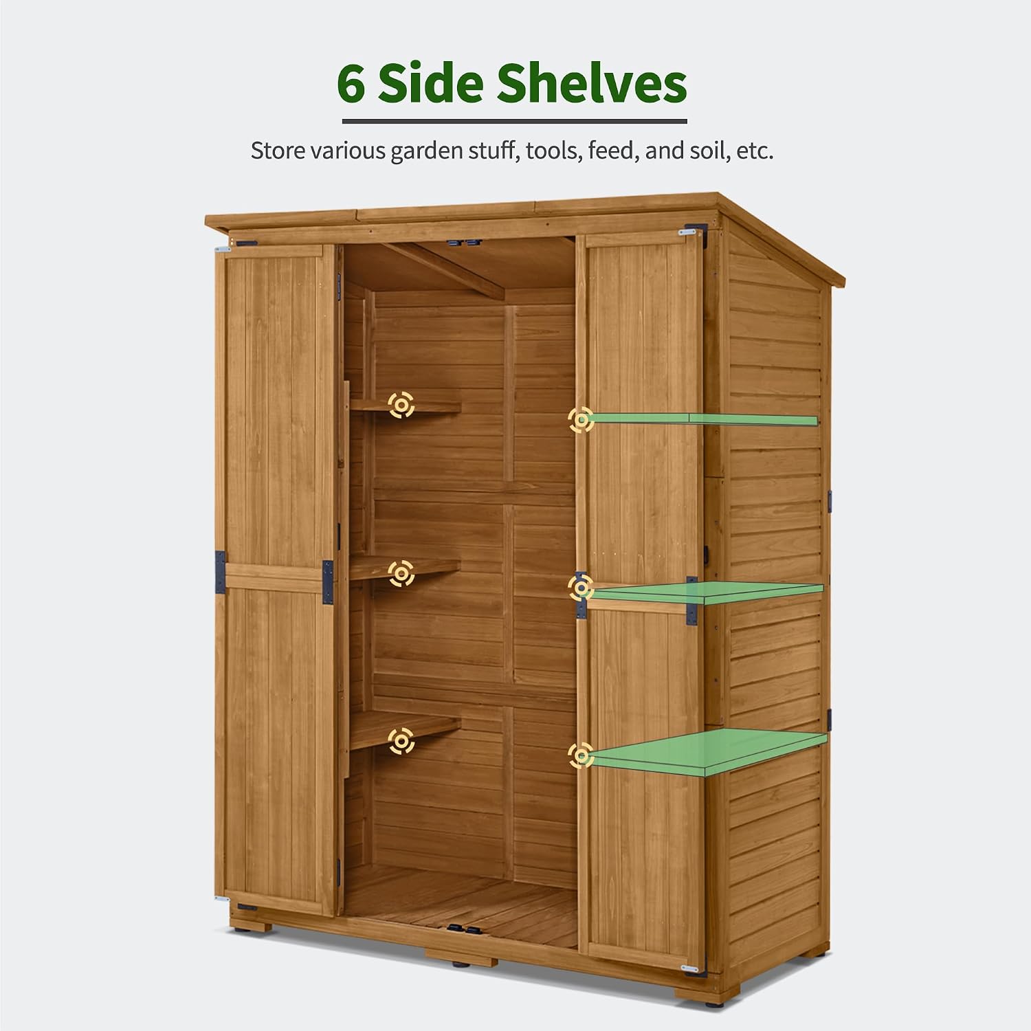 Outdoor Storage Cabinet with S - огляд і ціна Gardening Tools In