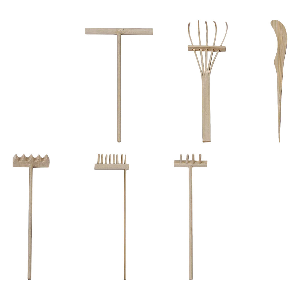 1Set Premium Bamboo Mini Rakes - огляд і ціна Gardening Tools Diy