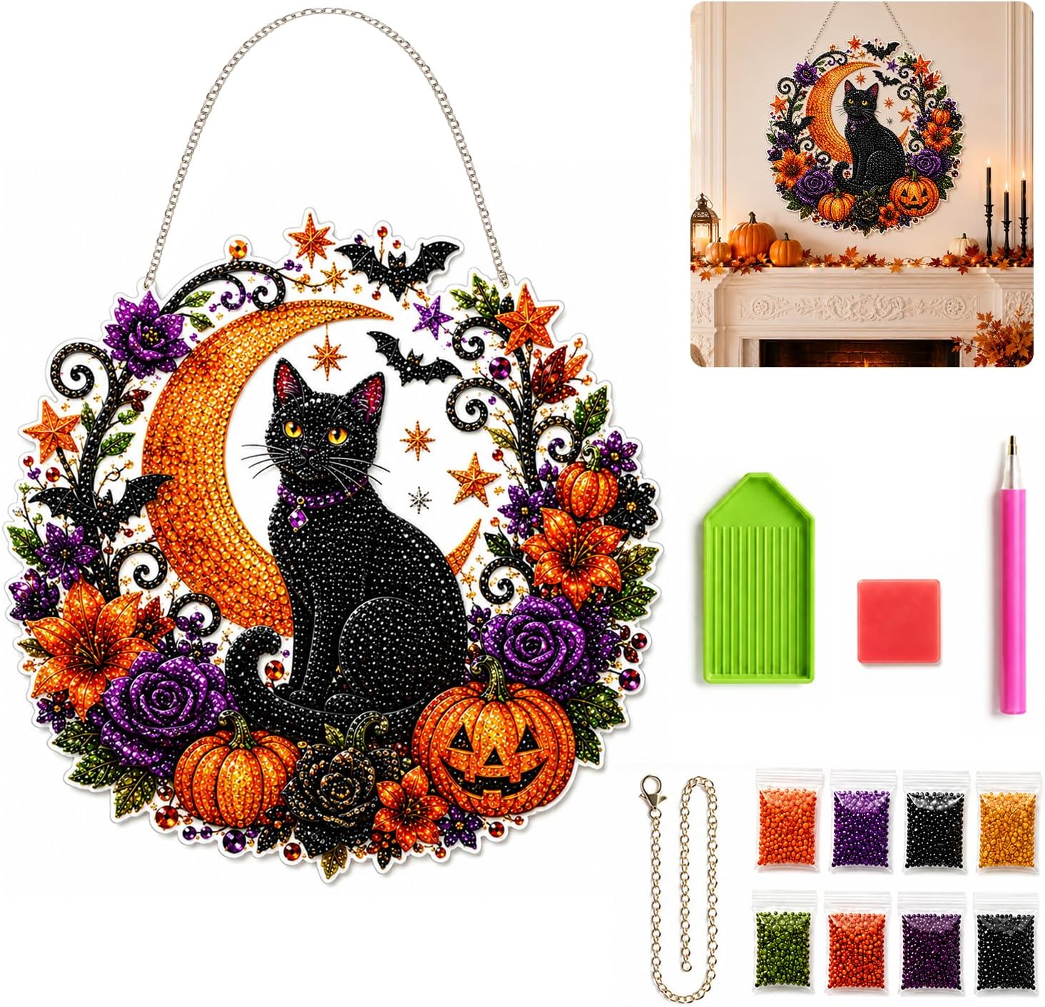 Halloween Pumpkins Diamond Art - огляд і ціна Gardening Tools Diy