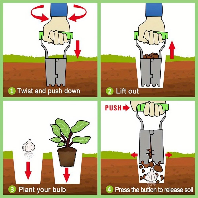 1-5PCS Handle Seedling Transpl - огляд і ціна Gardening Tools For Digging