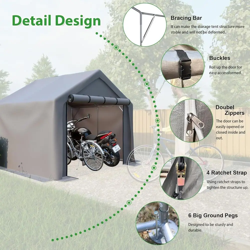 Portable Outdoor Storage Tent, - огляд і ціна Gardening Tools You Need